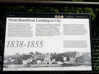 From Steamboat Landing to City Marker image. Click for full size.