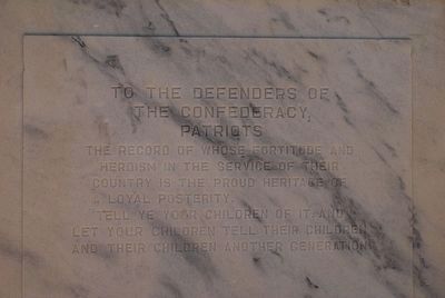 U.D.C. Confederate Soldiers Monument (front) image. Click for full size.