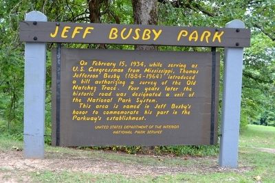 Jeff Busby Park Marker. Click for full size. Jeff Busby Park Marker image. Click for full size.
