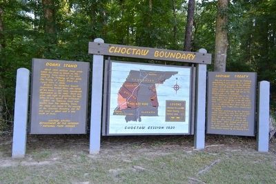 Choctaw Boundary Marker image. Click for full size.