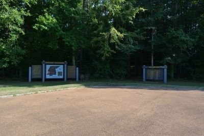 Southern Pines and Choctaw Boundary Markers image. Click for full size.