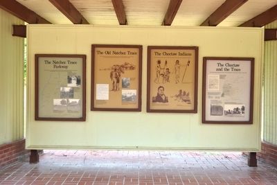 The Natchez Trace Parkway Exhibit Markers image. Click for full size.