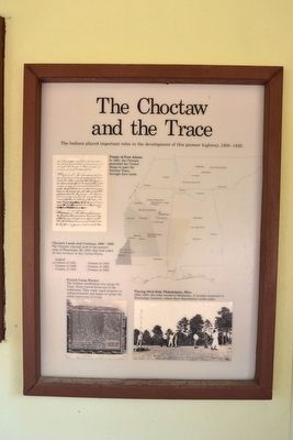The Choctaw and the Trace Marker. Click for full size. The Choctaw and the Trace Marker image. Click for full size.