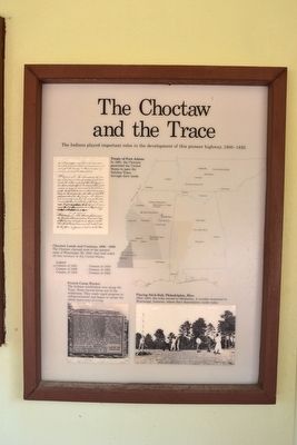 The Choctaw and the Trace Marker image. Click for full size.