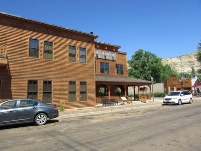 Marker in Medora. Click for full size. Marker in Medora image. Click for full size.