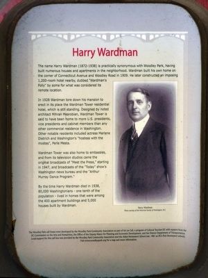 Harry Wardman Marker image. Click for full size.