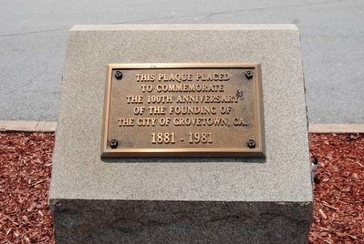 Grovetown Centennial Monument image. Click for full size.