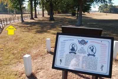 The Battle of Parker's Crossroads Marker. Click for full size. The Battle of Parker's Crossroads Marker image. Click for full size.