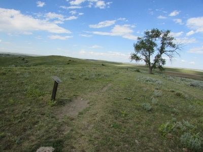 Marker on the Fetterman Battlefield. Click for full size. Marker on the Fetterman Battlefield image. Click for full size.