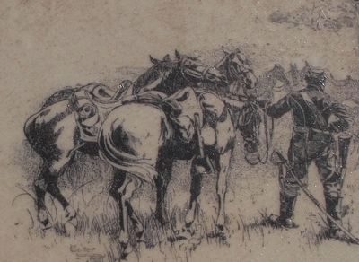 Confederate Horseholders Marker image. Click for full size.