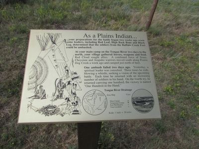 As a Plains Indian . . . Marker. Click for full size. As a Plains Indian . . . Marker image. Click for full size.
