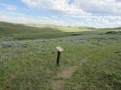 Marker on the Fetterman Battlefield. Click for full size. Marker on the Fetterman Battlefield image. Click for full size.