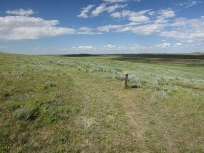 Marker on the Fetterman Battlefield. Click for full size. Marker on the Fetterman Battlefield image. Click for full size.