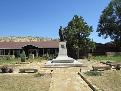 Marker in Medora. Click for full size. Marker in Medora image. Click for full size.