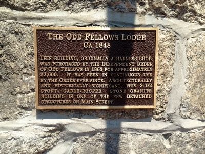 Odd Fellows Lodge Marker image. Click for full size.