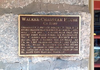 Walker-Chandler House Marker image. Click for full size.