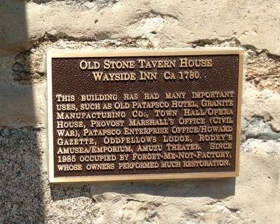 Old Stone Tavern House Marker image. Click for full size.