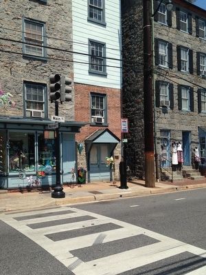 Old Stone Tavern House and Marker - Wide View. Click for full size. Old Stone Tavern House and Marker - Wide View image. Click for full size.