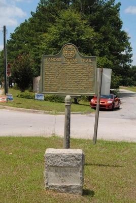 Famous Indian Trail Marker image. Click for full size.