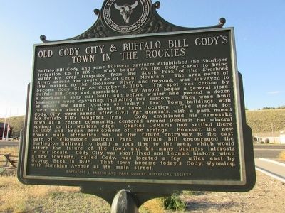 Old Cody City & Buffalo Bill Cody�s Town in the Rockies Marker image. Click for full size.