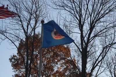 Minnesota Flag atop Shy's Hill image. Click for full size.
