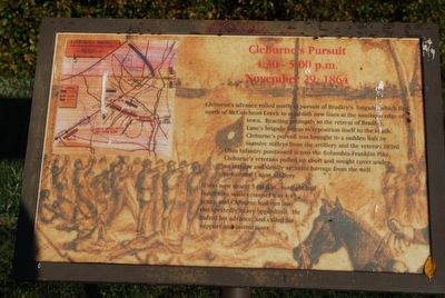 Cleburne's Pursuit Marker image. Click for full size.