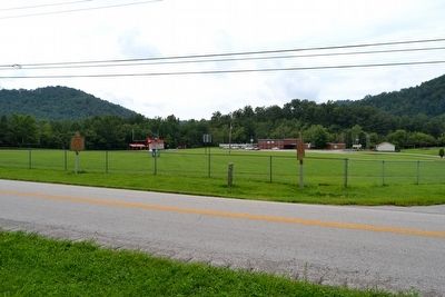 Markers in front of Big Creek Elementary School image. Click for full size.