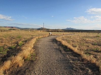 Marker on the Colters Hell Trail. Click for full size. Marker on the Colters Hell Trail image. Click for full size.