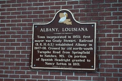 Albany, Louisiana Marker image. Click for full size.