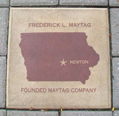 Frederick L. Maytag Marker. Click for more information. Frederick L. Maytag Marker image. Click for more information.
