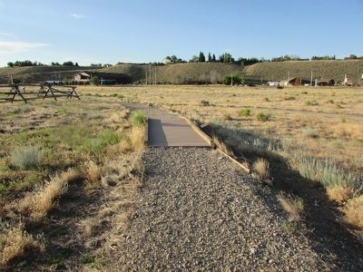 Marker on the Colters Hell Trail. Click for full size. Marker on the Colters Hell Trail image. Click for full size.