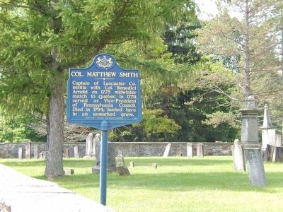 Col. Matthew Smith Marker image. Click for full size.