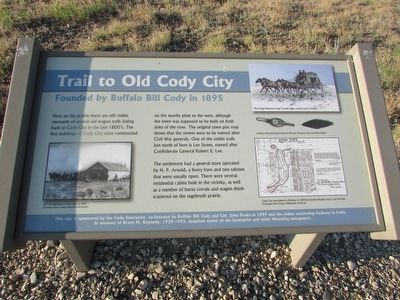 Trail to Old Cody City Marker. Click for full size. Trail to Old Cody City Marker image. Click for full size.
