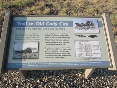 Trail to Old Cody City Marker image. Click for full size.