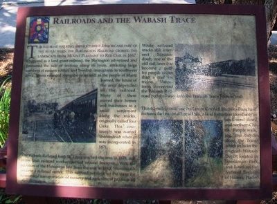 Railroads and the Wabash Trace Marker image. Click for full size.