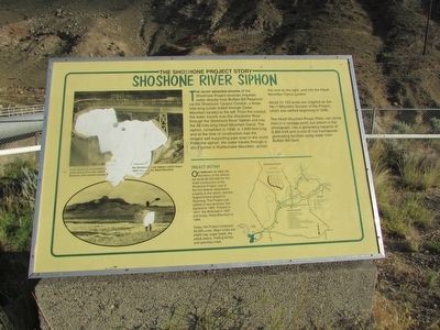 Shoshone River Siphon Marker. Click for full size. Shoshone River Siphon Marker image. Click for full size.