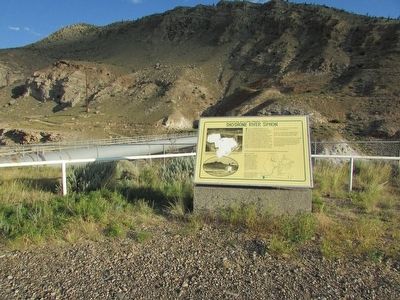 Shoshone River Siphon Marker. Click for full size. Shoshone River Siphon Marker image. Click for full size.