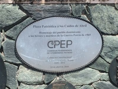 Plaza Patriótica a los Caídos de Abril Marker. Click for full size. Plaza Patriótica a los Caídos de Abril Marker image. Click for full size.