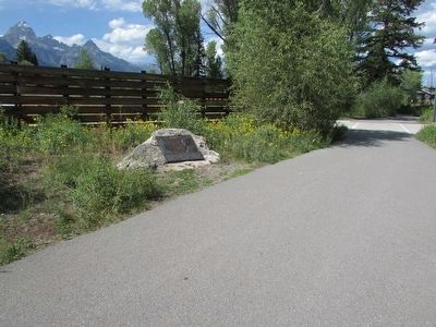 Marker at the Moose Visitor Center image. Click for full size.