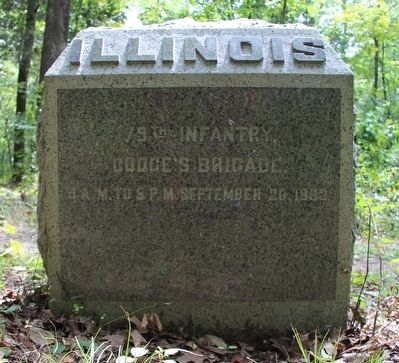 79th Illinois Infantry Marker. Click for full size. 79th Illinois Infantry Marker image. Click for full size.