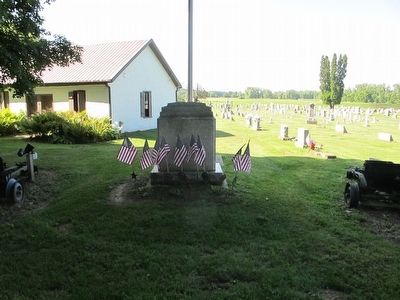 Zanesfield Veterans Memorial Marker. Click for full size. Zanesfield Veterans Memorial Marker image. Click for full size.
