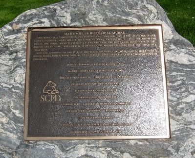 Mary Miller Historical Mural Marker. Click for full size. Mary Miller Historical Mural Marker image. Click for full size.