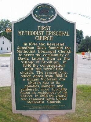 First Methodist Episcopal Church Marker image. Click for full size.