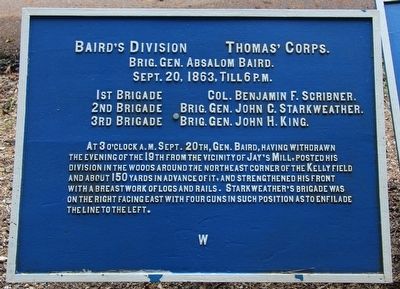 Baird's Division Marker image, Touch for more information