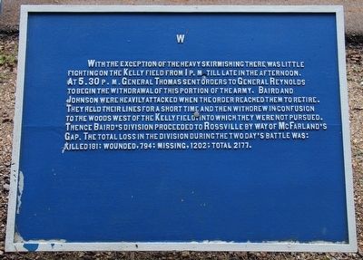 Baird's Division Marker. Click for full size. Baird's Division Marker image. Click for full size.