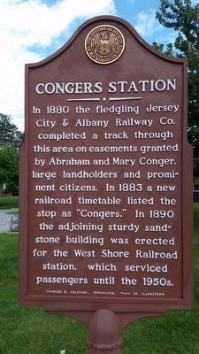 Congers Station Marker. Click for full size. Congers Station Marker image. Click for full size.