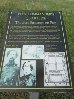 Post Commanders Quarters Marker image. Click for full size.