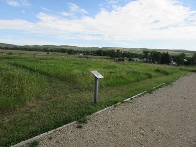 Marker in Fort Phil Kearny. Click for full size. Marker in Fort Phil Kearny image. Click for full size.