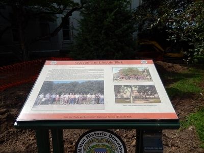 Welcome to Lincoln Park Marker. Click for full size. Welcome to Lincoln Park Marker image. Click for full size.