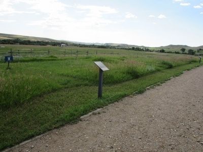 Marker in Fort Phil Kearny image. Click for full size.